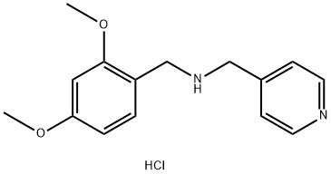 (2,4-DIMETHOXY-BENZYL)-PYRIDIN-4-YLMETHYL-AMINEHYDROCHLORIDE Struktur