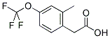 2-METHYL-4-(TRIFLUOROMETHOXY)PHENYLACETIC ACID Struktur