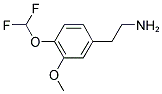 2-[4-(DIFLUOROMETHOXY)-3-METHOXYPHENYL]ETHANAMINE Struktur