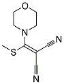 [(METHYLTHIO)(MORPHOLIN-4-YL)METHYLENE]MALONONITRILE Struktur