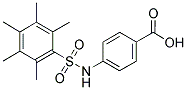 4-[[(PENTAMETHYLPHENYL)SULFONYL]AMINO]BENZOIC ACID Struktur