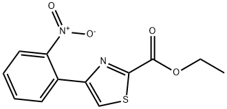 ETHYL 4-(2-NITROPHENYL)THIAZOLE-2-CARBOXYLATE Structure