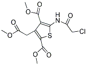 DIMETHYL 5-[(CHLOROACETYL)AMINO]-3-(2-METHOXY-2-OXOETHYL)THIOPHENE-2,4-DICARBOXYLATE Struktur