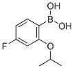 4-FLUORO-2-ISOPROPOXYPHENYLBORONIC ACID Struktur