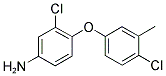 3-CHLORO-4-(4-CHLORO-3-METHYLPHENOXY)ANILINE Struktur