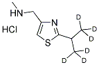 N-METHYL-N-[(2-ISOPROPYL-1,1,1,3,3,3-D6]-4-THIAZOLYL)METHYL)AMINE, HYDROCHLORIDE SALT Struktur