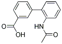 2'-(ACETYLAMINO)[1,1'-BIPHENYL]-3-CARBOXYLIC ACID Struktur