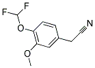 [4-(DIFLUOROMETHOXY)-3-METHOXYPHENYL]ACETONITRILE Struktur