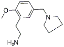 (2-[2-METHOXY-5-(PYRROLIDIN-1-YLMETHYL)PHENYL]ETHYL)AMINE Struktur