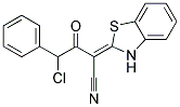 (2Z)-2-(1,3-BENZOTHIAZOL-2(3H)-YLIDENE)-4-CHLORO-3-OXO-4-PHENYLBUTANENITRILE Struktur