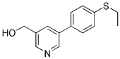 (5-[4-(ETHYLTHIO)PHENYL]PYRIDIN-3-YL)METHANOL Struktur