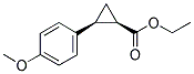 CIS-ETHYL-2-(4'-METHOXYPHENYL)-1-CYCLOPROPANECARBOXYLATE Struktur