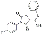 1-(4-FLUOROPHENYL)-2,5-DIOXO-N'-PHENYLPYRROLIDINE-3-CARBOXIMIDAMIDE Struktur