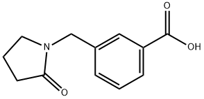 3-[(2-OXOPYRROLIDIN-1-YL)METHYL]BENZOIC ACID Struktur