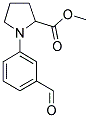 1-(3-FORMYL-PHENYL)-PYRROLIDINE-2-CARBOXYLIC ACID METHYL ESTER Struktur