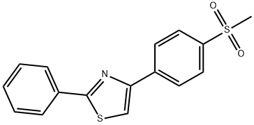 4-[4-(METHYLSULFONYL)PHENYL]-2-PHENYL-1,3-THIAZOLE Struktur