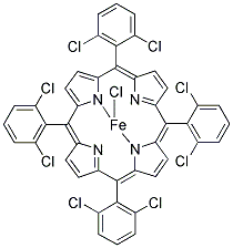 5,10,15,20-TETRAKIS-(2,6-DICHLOROPHENYL)-PORPHYRIN-FE(III) CHLORIDE Struktur