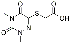 [(2,4-DIMETHYL-3,5-DIOXO-2,3,4,5-TETRAHYDRO-1,2,4-TRIAZIN-6-YL)THIO]ACETIC ACID Struktur