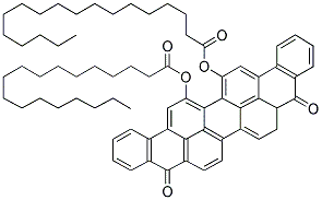 5-10-DIOXO-17-(STEAROYLOXY)-5,5A,6,10-TETRAHYDROANTHRA[9,1,2-CDE-]BENZO[RST]PENTAPHEN-16-YL STEARATE Struktur