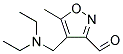 4-[(DIETHYLAMINO)METHYL]-5-METHYLISOXAZOLE-3-CARBALDEHYDE Struktur