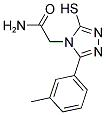 2-[3-MERCAPTO-5-(3-METHYLPHENYL)-4H-1,2,4-TRIAZOL-4-YL]ACETAMIDE Struktur