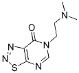 6-[2-(DIMETHYLAMINO)ETHYL][1,2,3]THIADIAZOLO[5,4-D]PYRIMIDIN-7(6H)-ONE Struktur