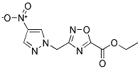 1,2,4-OXADIAZOLE-5-CARBOXYLIC ACID, 3-[(4-NITRO-1H-PYRAZOL-1-YL)METHYL]-, ETHYL ESTER Struktur