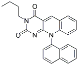 3-BUTYL-10-(NAPHTHALEN-1-YL)PYRIMIDO[4,5-B]QUINOLINE-2,4(3H,10H)-DIONE Struktur