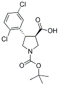 BOC-(TRANS)-4-(2,5-DICHLORO-PHENYL)-PYRROLIDINE-3-CARBOXYLIC ACID Struktur