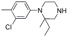 1-(3-CHLORO-4-METHYLPHENYL)-2-ETHYL-2-METHYLPIPERAZINE Struktur