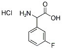 AMINO-(3-FLUORO-PHENYL)-ACETIC ACID HCL Struktur