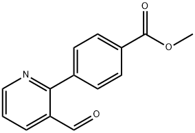 METHYL 4-(3-FORMYL-2-PYRIDINYL)BENZENECARBOXYLATE Struktur