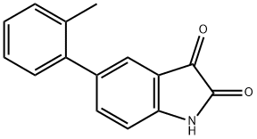 5-(2-METHYLPHENYL)-1H-INDOLE-2,3-DIONE Struktur