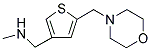 N-METHYL[5-(4-MORPHOLINYLMETHYL)-3-THIENYL]METHANAMINE Struktur