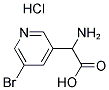 2-AMINO-2-(5-BROMOPYRIDIN-3-YL)ACETIC ACID HYDROCHLORIDE Struktur