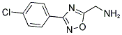 C-[3-(4-CHLORO-PHENYL)-[1,2,4]OXADIAZOL-5-YL]-METHYLAMINE Struktur