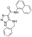 5-(BENZYLAMINO)-N-1-NAPHTHYL-1H-1,2,3-TRIAZOLE-4-CARBOXAMIDE Struktur