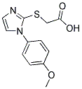 [[1-(4-METHOXYPHENYL)-1H-IMIDAZOL-2-YL]THIO]ACETIC ACID Struktur