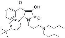 4-BENZOYL-5-(4-TERT-BUTYLPHENYL)-1-(3-(DIBUTYLAMINO)PROPYL)-3-HYDROXY-1H-PYRROL-2(5H)-ONE Struktur