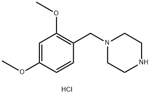 1-(2,4-DIMETHOXY-BENZYL)-PIPERAZINEHYDROCHLORIDE Struktur