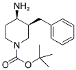 TERT-BUTYL CIS-4-AMINO-3-BENZYLPIPERIDINE-1-CARBOXYLATE Struktur