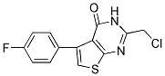 2-(CHLOROMETHYL)-5-(4-FLUOROPHENYL)THIENO[2,3-D]PYRIMIDIN-4(3H)-ONE Struktur