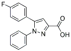 5-(4-FLUOROPHENYL)-1-PHENYL-1H-PYRAZOLE-3-CARBOXYLIC ACID Struktur