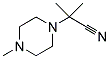 2-METHYL-2-(4-METHYL-1-PIPERAZINYL)PROPANENITRILE Struktur