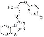 1-(BENZO[4,5]THIAZOLO[2,3-C][1,2,4]TRIAZOL-3-YLSULFANYL)-3-(4-CHLORO-PHENOXY)-PROPAN-2-OL Struktur