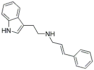 N-(2-(1H-INDOL-3-YL)ETHYL)-3-PHENYLPROP-2-EN-1-AMINE Struktur