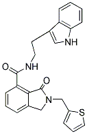 N-[2-(1H-INDOL-3-YL)ETHYL]-3-OXO-2-(2-THIENYLMETHYL)-4-ISOINDOLINECARBOXAMIDE Struktur