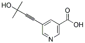 5-(3-HYDROXY-3-METHYL-BUT-1-YNYL)-NICOTINIC ACID Struktur