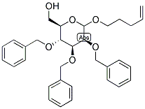 PENT-4-ENYL-2,3,4-TRI-O-BENZYL-D-MANNOPYRANOSIDE Struktur