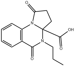 1,5-DIOXO-4-PROPYL-2,3,4,5-TETRAHYDROPYRROLO[1,2-A]QUINAZOLINE-3A(1H)-CARBOXYLIC ACID Struktur